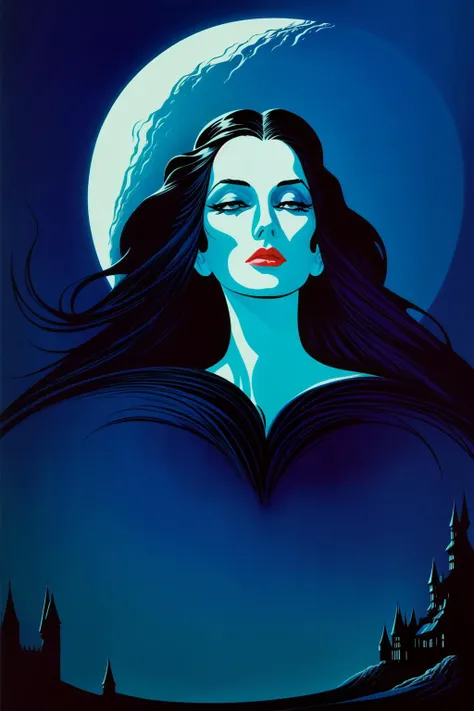 1 woman beautiful witch detailed face moon castle Eyvind Earle (best quality, masterpiece) <lora:add_detail:0.5> <lyco:Angela Sarafyan:1.0>