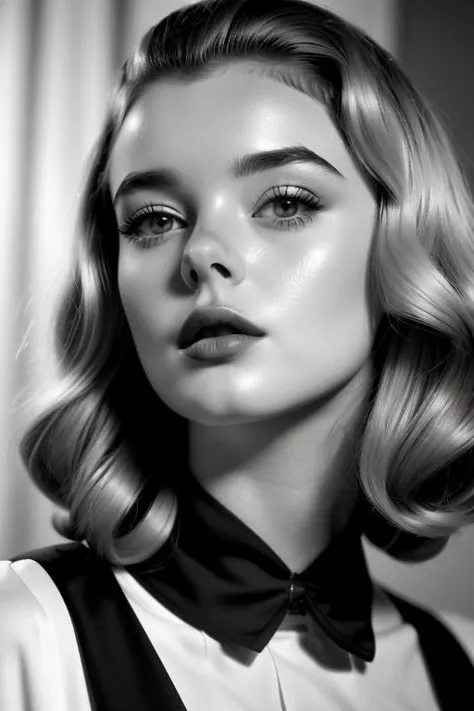 a (black and white:1.4) still of a 1950s hollywood movie, main actress of a Hitchcock's film, Hollywood star, petite, mean girl, smoking, side look, 1950s style, big lips BREAK RAW photo, high resolution, highres, absurdres, 8k, 4k, sub-pixel resolution, anti-aliasing BREAK rule of thirds, leading lines, symmetries, balanced composition, intelligent composition, golden ratio, centered, focused BREAK geometrically consistent, coherent objects, coherent shadows BREAK photorealism, photorealistic, realistic objects, realistic people, realistic surfaces, realistic lighting, realistic reflections, realistic details, realistic imperfections BREAK [very|highly|overly|extremely|insanely] [detailed|complex|intricate|diverse|accurate], many fine small [complex|intricate|diverse|accurate] details BREAK highest quality, best quality, award winning, masterpiece, perfect, epic, majestic, superb, magnificent, superior, outstanding, groundbreaking, professional <lora:DELA_OLAYA:0.8>