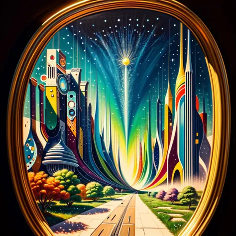 1930s \(style\), painting \(medium\), (detailed:1.2), (colorful:1.2), illuminated, (fascinating:1.2),(futurism), (impressionist:1.1), (surreal:1.1), cute, (black:1.2), (attractive:1.2), (majestic:1.1), (magnetic:1.2)