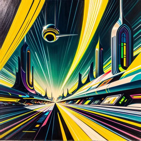 1930s \(style\), painting \(medium\), (detailed:1.2), (colorful:1.2), illuminated, (fascinating:1.2),(futurism), (impressionist:1.1), (surreal:1.1), cute, (black:1.2), (attractive:1.2), (majestic:1.1), (magnetic:1.2)