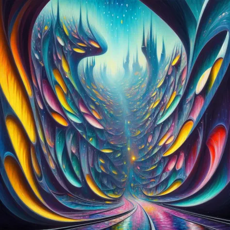 painting \(medium\), illuminated, (futurism:1.3), impressionist, (detailed), (colorful:1.3), breathtaking, (suggestive:1.1),(depressing:1.3), (cute:1.3),(fascinating:1.3), (surreal:1.1)