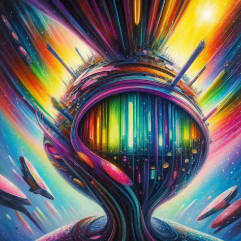 painting \(medium\), illuminated, (futurism:1.3), impressionist, (detailed), (colorful:1.3), breathtaking, (suggestive:1.1),(depressing:1.3), (cute:1.3),(fascinating:1.3), (surreal:1.1)