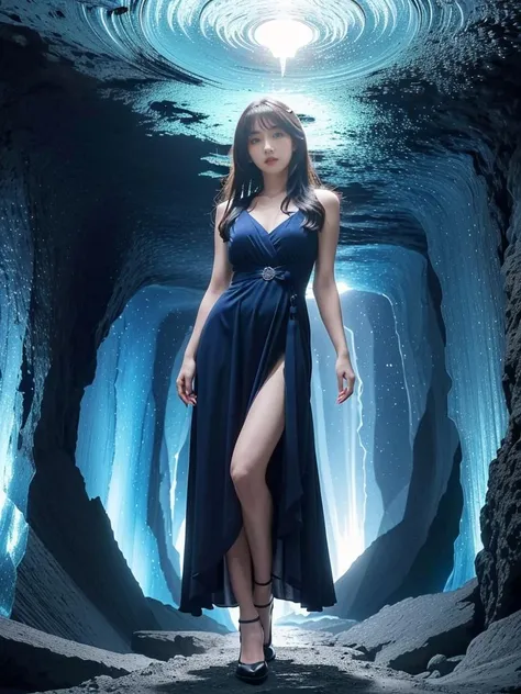 (((1girl,solo,The girl is in the center of the picture,full body))):1.6, rhapsody in blue, realistic rhapsody of a young lady with blue crystal cave, modern op art style, expressive,sharpening,sharpening face,
Epic scenes, grand narrative scenes, cinematic film effects, 8K,master of epic,  <lora:that is me:0.2>