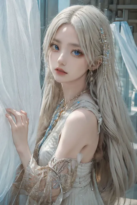 <lora:BeautyNwsjMajic2-01:0.8>, <lora:elf_dress:0.7>, detailed face, dress,cowboy shot, looking at viewer,, (masterpiece, best quality, high quality, highres, ultra-detailed),