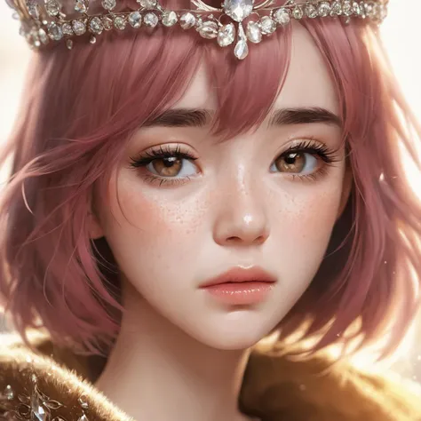 masterpiece, best quality, (1girl), Sam Yang, beautiful detailed eyes, looking at viewer, upper body, pink hair, shy, cat ears, very detailed, high resolution, sharp, sharp image, 4k, 8k,
RAW photo, (photo flash:1.5) (fashion photography) (pictorialist style), fashion shot, realistic photo style, sharp focus
sunlit hall, weeping princess, regal throne, dust particles, tiny stars, tears glistening, profound sorrow, inconsolable grief, loneliness, heartache, despair, grace, majesty, radiant light filtering, golden aura, heavy crown, velvet robes, bejeweled, crystal chandelier, somber ambiance
(full body shot) of a 20 yo princess wearing a crown, she is angry or crying, sad looking, tearful and open-mouthed, reveal sorrow, teary, tear, sorrow, crying, transparent liquid, water tears, glass tears, cute face, unkempt hair, detailed eyes, complexion nuances, dappled light on face, no make-up, detailed face and eyes, very thin eyebrows, pale skin, natural skin texture, (highly detailed skin:1.1), textured skin, (oiled shiny skin:0.5), (skin blemish:1.3), (moles:0.8), (imperfect skin:1.5), intricate skin details, visible skin detail, (detailed skin texture:1.1), (oiled shiny ultra white skin:0.6), mascara, (skin pores:1.1), (light freckles:0.3), skin fuzz, (blush:0.5), (goosebumps:0.5), translucent skin, subsurface scattering, (minor skin imperfections:1.2), wrinkles, vitiligo spots, [brown spots:0.01], [whiteheads], [blackheads], [white pimples:0.01], [red pimples:0.01], beauty spot, skin fuzz, detailed eyes, (round iris:1.1), light reflections in her eye, visible cornea, highly detailed iris, tiny blood vessels in the eye, remarkable detailed pupils <lora:polyhedron_all_sdxl-000005:0.5> <lora:tears-000007:0.6>