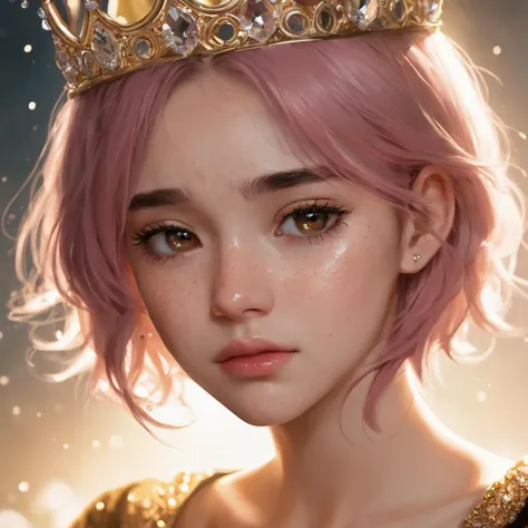 masterpiece, best quality, (1girl), Sam Yang, beautiful detailed eyes, looking at viewer, upper body, pink hair, shy, cat ears, very detailed, high resolution, sharp, sharp image, 4k, 8k,
RAW photo, (photo flash:1.5) (fashion photography) (pictorialist style), fashion shot, realistic photo style, sharp focus
sunlit hall, weeping princess, regal throne, dust particles, tiny stars, tears glistening, profound sorrow, inconsolable grief, loneliness, heartache, despair, grace, majesty, radiant light filtering, golden aura, heavy crown, velvet robes, bejeweled, crystal chandelier, somber ambiance
(full body shot) of a 20 yo princess wearing a crown, she is angry or crying, sad looking, tearful and open-mouthed, reveal sorrow, teary, tear, sorrow, crying, transparent liquid, water tears, glass tears, cute face, unkempt hair, detailed eyes, complexion nuances, dappled light on face, no make-up, detailed face and eyes, very thin eyebrows, pale skin, natural skin texture, (highly detailed skin:1.1), textured skin, (oiled shiny skin:0.5), (skin blemish:1.3), (moles:0.8), (imperfect skin:1.5), intricate skin details, visible skin detail, (detailed skin texture:1.1), (oiled shiny ultra white skin:0.6), mascara, (skin pores:1.1), (light freckles:0.3), skin fuzz, (blush:0.5), (goosebumps:0.5), translucent skin, subsurface scattering, (minor skin imperfections:1.2), wrinkles, vitiligo spots, [brown spots:0.01], [whiteheads], [blackheads], [white pimples:0.01], [red pimples:0.01], beauty spot, skin fuzz, detailed eyes, (round iris:1.1), light reflections in her eye, visible cornea, highly detailed iris, tiny blood vessels in the eye, remarkable detailed pupils <lora:polyhedron_all_sdxl-000005:0.5> <lora:tears-000007:0.6>