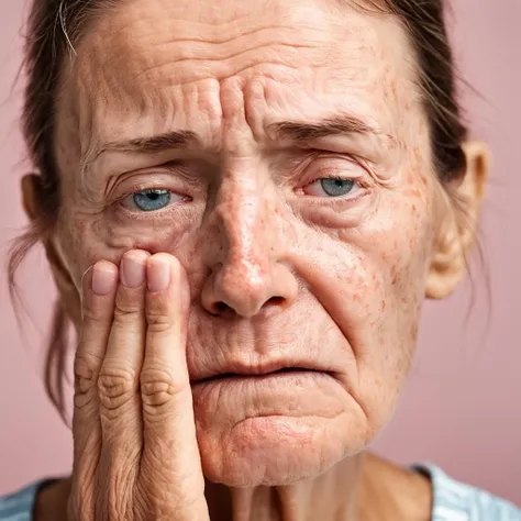 <lora:polyhedron_all_sdxl-000003:0.5> RAW photo, (full body portrait:1.5) of a sad beautiful 70 year old (crying:1.1) woman, wrinkled face, pink summer dress, full sharp, detailed face, blue eyes, (high detailed skin:1.2), 8k uhd, dslr, soft lighting, high quality, film grain, Fujifilm XT3 <lora:tears-000003:0.5>
intricate skin details, visible skin detail, detailed skin, detailed skin texture, mascara, skin pores, light freckles, skin fuzz, blush, translucent skin, subsurface scattering, minor skin imperfections, wrinkles, vitiligo spots, skin fuzz