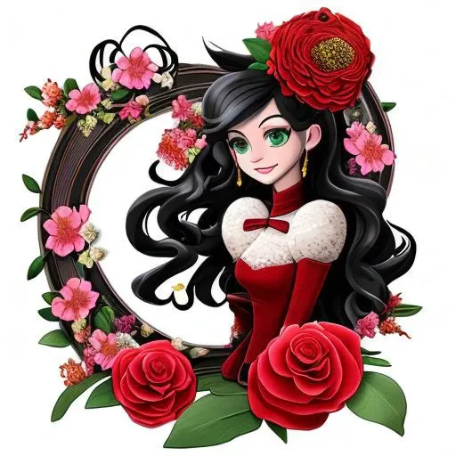 two hearts with flowers and ribbon on a white background, by :5 sexy: 7, beautiful avatar pictures, red ink, , 240p, a handsome, bomb, 27, tv!, gothic!!, sunday, insignia, detailed -4, plan, sage, r&b, very clean, just, come
