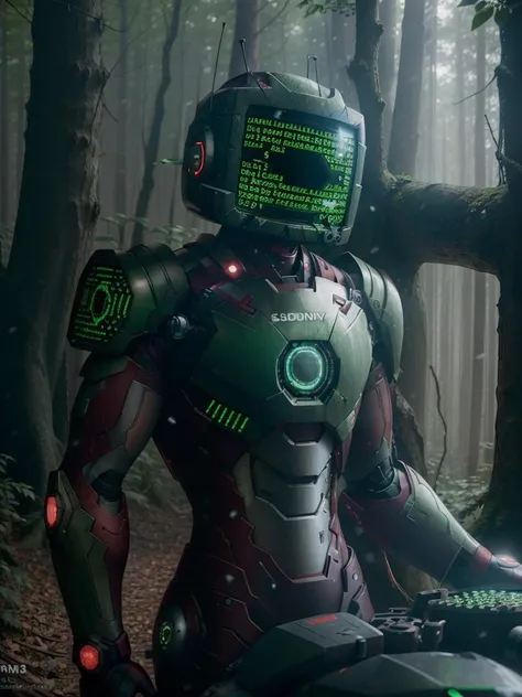 ironman armor, (in the style of codebullet:1.2), 1boy, (codebullet head:1.1),
in a forest,
photographed on a Sony a9 II,
50mm wide angle lens, sharp focus,
cinematic film still from Gravity 2013
<lora:Codebullet:0.8>