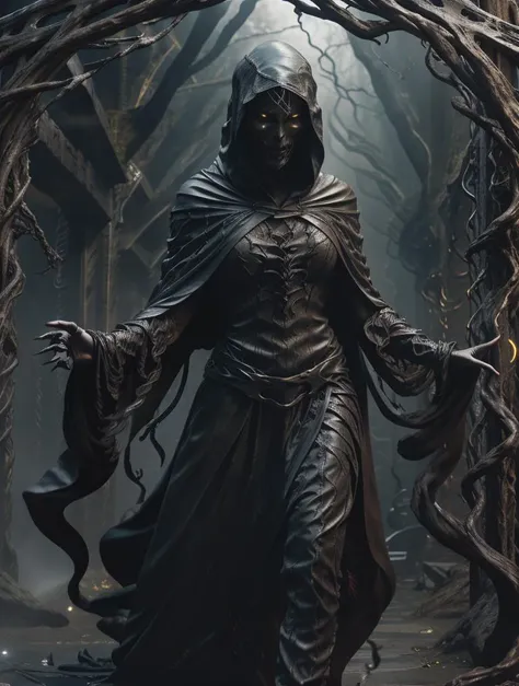 RAW photo, <lora:RPGWraith:0.7>
<lora:Clothing - Flesh Armor_v1.2:0.1>
<lora:Concept - Shadowmancer:0.4>
<lora:CarnageStyle:0.1>
ation scene, sexy posing girl, horror wraith, (yellow eyes:1.2), shad0wmancer, ink, (swirling black ink), night, horror theme, (cloak, hood:1.4), fl3sh4rmor, flesh, blood, meat, veins, carnagestyle, 8k uhd, dslr, soft lighting, high quality, film grain, Fujifilm XT3, (intricate details:0.9), (hdr, hyperdetailed:1.2)
