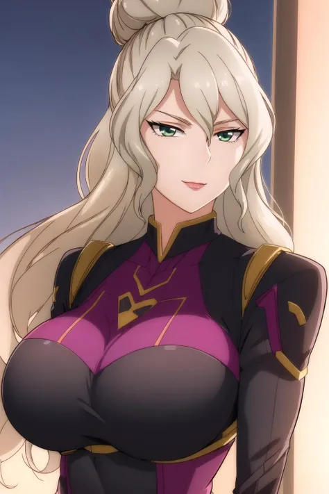 (Night:1.7), Japan, Tokyo, CityView, Before Window,
Standing at attention,
purple outfit,black purse,bodysuit,
<lora:Margaret_OKeefe_Buddy_Complex-KK77-V1:0.7>,
hair flower, hair ornament,blonde hair ,green eyes,blue rose, bangs,Hair_Bun,
1 girl, 24yo,mature female,Beautiful Finger,Beautiful long legs,Beautiful body,Beautiful Nose,Beautiful character design, perfect eyes, perfect face,
looking at viewer, in the center of the image,(Upper_body),(close-Up),(Focus on her face),
NSFW,official art,extremely detailed CG unity 8k wallpaper, perfect lighting,Colorful, Bright_Front_face_Lighting,
(masterpiece:1.0),(best_quality:1.0), ultra high res,4K,ultra-detailed,
photography, 8K, HDR, highres, absurdres:1.2, Kodak portra 400, film grain, blurry background, bokeh:1.2, lens flare, (vibrant_color:1.2)
(Beautiful,large_Breasts:1.4), (beautiful_face:1.5),(narrow_waist),