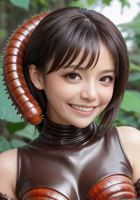 millipede,best quality, high quality, highres, masterpiece, 1girl,solo, millipede armor,evil smile, 
 <lora:millipede SDXL-000002:0.5> <lora:SDXL lucia 000001:0.5>