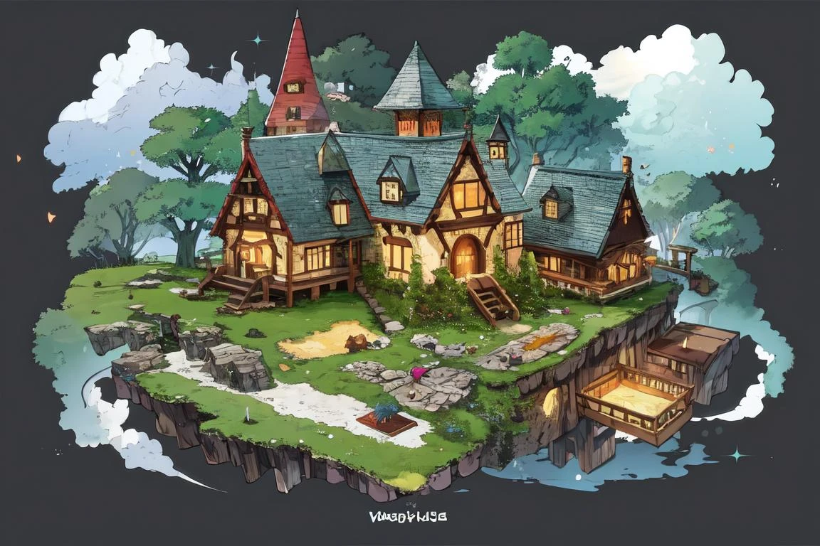 fantasy village wood house,,dynamic pose, reference sheet, happy, <lora:bigeye2:-0.15>, <lora:faceage:-0.2>,