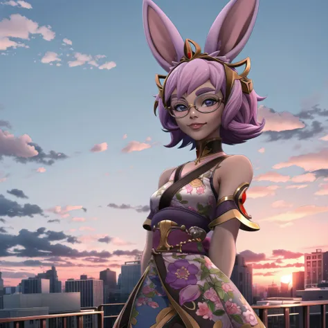 (high quality, best quality), rei, 1girl,  <lora:rei-000007:0.75>, solo, rooftop, sunset