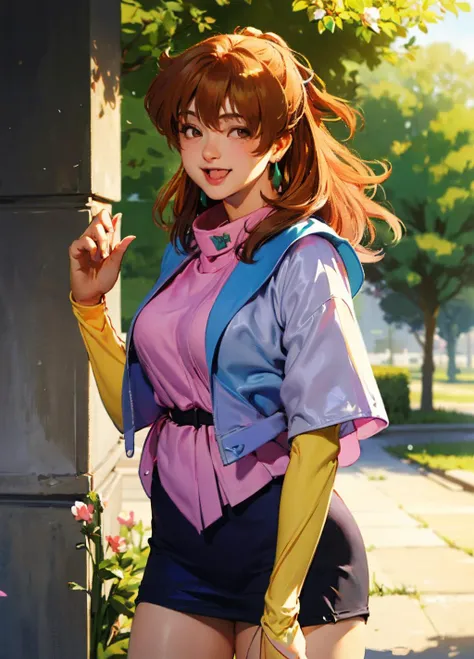 photorealistic:0.6,portrait of a beautiful woman,ambient light, shadows, impressionism,
1girl,anice,18 years old,skinny,(laughing with half closed eyes:0.9),gentle,cheerful,beautiful brown eyes,cowboy shot:1.3,
<lora:anice1V5.5:0.85>, <lora:hipoly_3dcg_v7-epoch-000012:0.4>