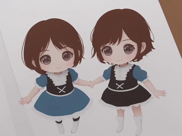 (2girls, couple focus, Grimm's Fairy Tales, (Hansel and Gretel:1.2), Blue Bird, House of Sweets:1.3), character focus, (deformed character, sketch, chibi, kawaii, illustration:1.3), cartoon style, joe fenton, camping, unbecoming, gnawling, calm, soft smile, Wayne Barlowe, (Pop horror style, sketch, illustration:1.4), (white background:1.3), cute, kawaii, chibi, Cute and harmless specter, best quality, beautiful and delicate lips, delicate fingers, detailed pupil, illustration, manga, anime, 2D, paintings, sketches, <lora:flat2:1>,