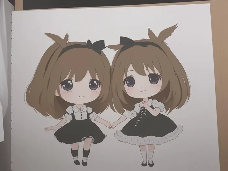(2girls, couple focus, Grimm's Fairy Tales, (Hansel and Gretel:1.2), Blue Bird, House of Sweets:1.3), character focus, (deformed character, sketch, chibi, kawaii, illustration:1.3), cartoon style, joe fenton, camping, unbecoming, gnawling, calm, soft smile, Wayne Barlowe, (Pop horror style, sketch, illustration:1.4), (white background:1.3), cute, kawaii, chibi, Cute and harmless specter, best quality, beautiful and delicate lips, delicate fingers, detailed pupil, illustration, manga, anime, 2D, paintings, sketches, <lora:flat2:1>,