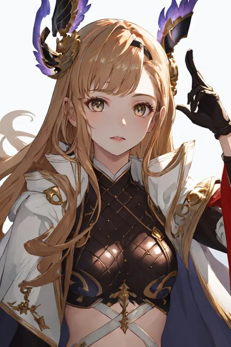 Close-up of a woman holding a sword in costume, Keqing from Genshin Impact, Zhongli from Genshin Impact, inspired by Park Hua, portrait knight of the zodiac girl, WLOP and Sakimichan, popular on CGSTATION, 8K high-quality detail art, (highly detailed numbers), extremely detailed Artgerm, fine detail. Girl Front