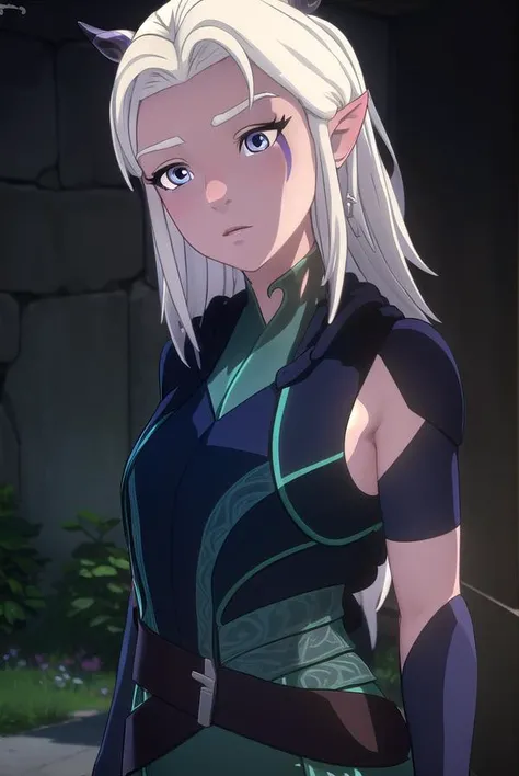 rayla, <lora:raylav2-lora-nochekaiser:1>,
rayla, long hair, white hair, horns, pointy ears, (purple eyes:1.1),
BREAK nude, naked, nipples, pussy,
BREAK outdoors, nature, forest, cloud, sky, sun, day,
BREAK looking at viewer, (cowboy shot:1.5),
BREAK <lyco:GoodHands-beta2:1>, (masterpiece:1.2), best quality, high resolution, unity 8k wallpaper, (illustration:0.8), (beautiful detailed eyes:1.6), extremely detailed face, perfect lighting, extremely detailed CG, (perfect hands, perfect anatomy),