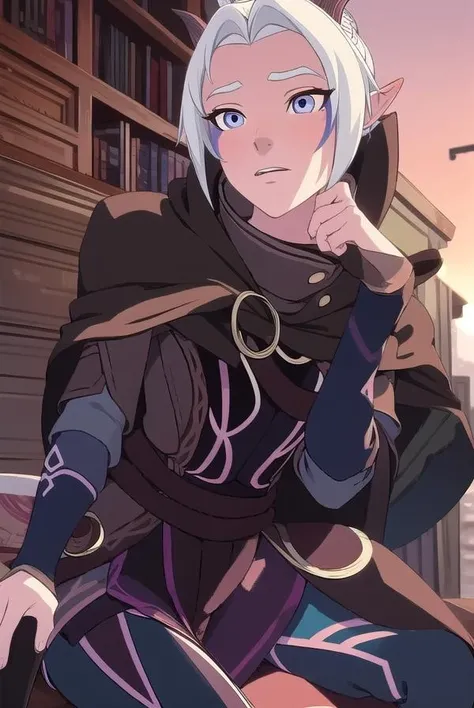 dragonrayla, <lora:raylatest:1>,
rayla, blonde hair, pointy ears, horns, ponytail, elf, ahoge, (brown eyes:1.5), facial mark,
BREAK cape, armor,
BREAK looking at viewer,
BREAK outdoors,
BREAK <lora:GoodHands-vanilla:1>, (masterpiece:1.2), best quality, high resolution, unity 8k wallpaper, (illustration:0.8), (beautiful detailed eyes:1.6), extremely detailed face, perfect lighting, extremely detailed CG, (perfect hands, perfect anatomy),