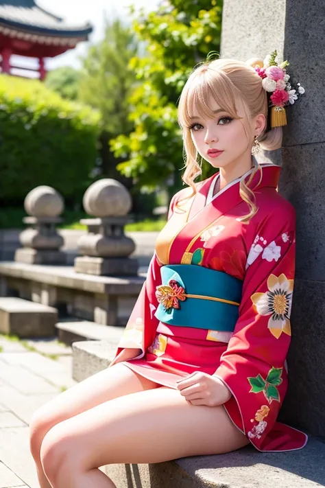 neko girl, (kimono:1.4), sits at an ancient temple,(masterpiece), (photorealistic: 1.3), ultra-detail, (high detail Skin Detail: 1.2), (Best Quality: 1.0), (Ultra High Definition: 1.0), (Masterpiece), (Photorealistic: 1.3), Super Detail, (High Skin Detail: 1.2), (Best: 1.0), (Super Fine: 1.0),