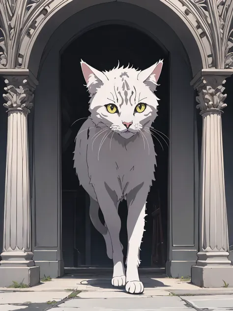 a cat encountering a mysterious portal to a fantastical realm filled with mystical creatures, high quality detail, ((intricate detail)), complex illustration, high contrast, intricate background detail
masterpiece, best quality, ((anime screencap)), studio ghibli style, no humans,