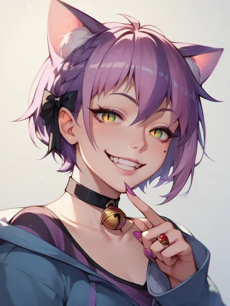 score_9, score_8_up, score_7_up, score_6_up,  <lora:cheshire:0.8> ch3sh1re_catgirl, grin