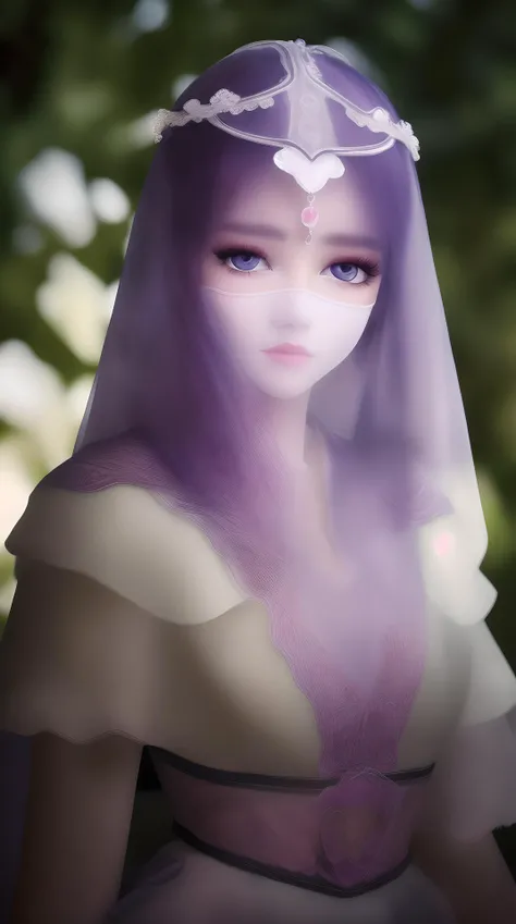 masterpiece, (best quality:1.4), (ultra highres:1.2),4K quality, (delicate illustration:1.4),(8k, RAW photo:1.2),1girl,purple eyes, ((veil)), <lora:shaosiming_13200:1.4>