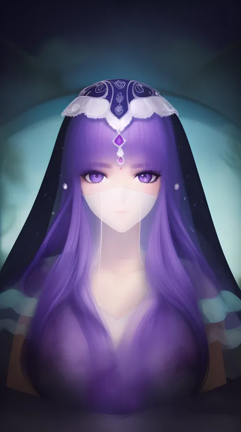 masterpiece, (best quality:1.4), (ultra highres:1.2),4K quality, (delicate illustration:1.4),(8k, RAW photo:1.2),1girl,purple eyes, ((veil)), <lora:shaosiming_13200:1.4>