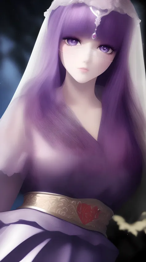 masterpiece, (best quality:1.4), (ultra highres:1.2),4K quality, (delicate illustration:1.4),(8k, RAW photo:1.2),1girl,purple eyes, ((veil)), <lora:shaosiming_13200:1.4>