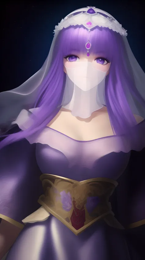 masterpiece, (best quality:1.4), (ultra highres:1.2),4K quality, (delicate illustration:1.4),(8k, RAW photo:1.2),1girl,purple eyes, ((veil)), <lora:shaosiming_13200:1.4>