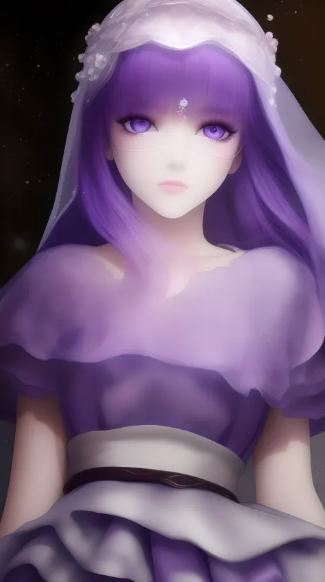 masterpiece, (best quality:1.4), (ultra highres:1.2),4K quality, (delicate illustration:1.4),(8k, RAW photo:1.2),1girl,purple eyes, ((veil)), <lora:shaosiming_13200:1.4>