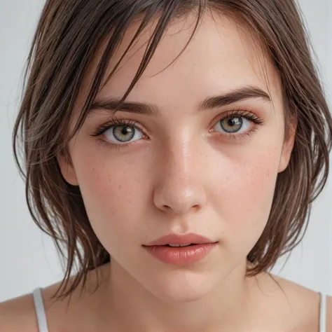 (magazine cover:1.4),1girl,solo,extremely detailed CG unity 8k wallpaper,illustration,lens 135mm,masterpiece,best quality,young girl,naughty face,(white background:1.5),