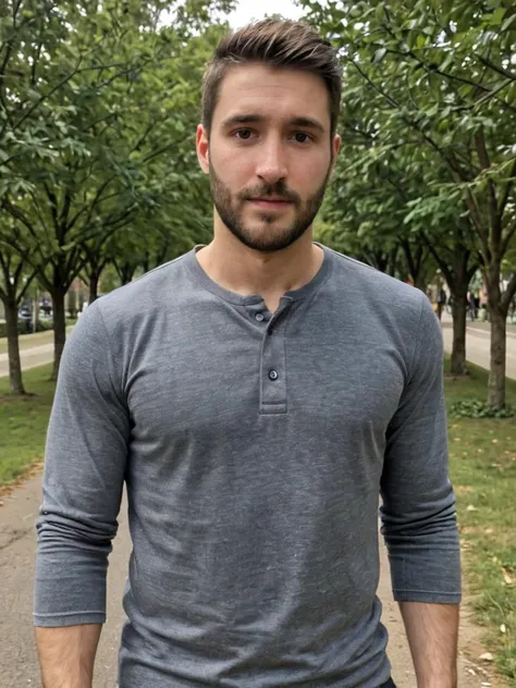 dg_DougXL man 30yo <lora:dg_DougXL:0.8>, wearing Henley shirt,