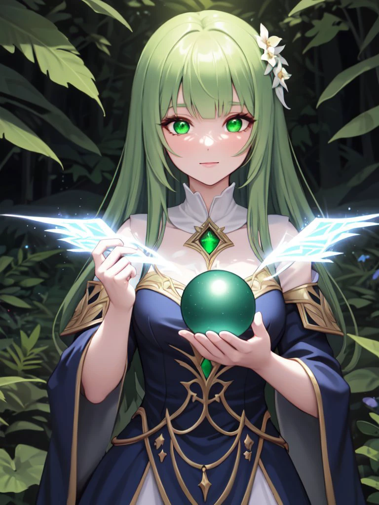 ((best quality)), ((masterpiece)), (detailed), (German soldier:1.3), (formal suit:1.3)
A stunning fantasy illustration depicting a powerful sorceress in a mystical forest. The sorceress has flowing emerald-green hair that glows with an otherworldly light. She's dressed in a flowing gown adorned with intricate botanical patterns and holds a glowing crystal orb in one hand. The background is filled with vibrant, luminescent plants and colorful magical effects. The attention to detail is evident in the meticulous rendering of the botanical patterns, the ethereal glow of the sorceress's hair, and the intricate design of the crystal orb. (fantasy sorceress:1.3), (mystical forest:1.2), (emerald-green hair:1.2), (flowing gown with botanical patterns:1.3), (glowing crystal orb:1.2), (luminescent plants:1.1), (magical effects:1.2)