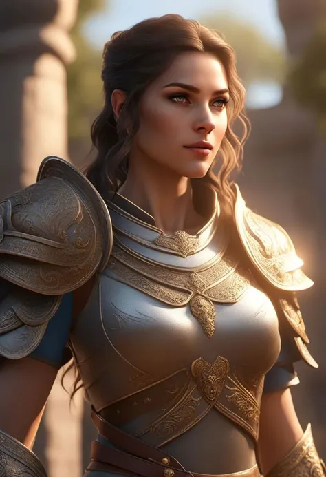 A beautiful princess warrior, sunlit backlighting, volumetric lighting, 8k, unreal engine, detailed eyes, beautiful, photo realistic, perfect composition, beautiful detailed intricate insanely detailed octane render trending on artstation, 8 k artistic photography, photorealistic concept art, soft natural volumetric cinematic perfect light, chiaroscuro, award - winning photograph, masterpiece, oil on canvas, raphael, caravaggio, greg rutkowski, beeple, beksinski, giger