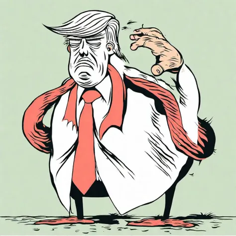donald trump trying to stick his head up his own ass