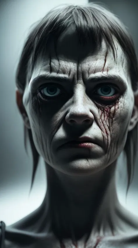 dark, ominous, horror, Cinematic film still, high detail RAW color Photo, harsh lighting, cinematic lighting, contrast, textured skin, cold skin pores, hard light, gigapixel, 8k resolution, cinematic, octane render, unreal, high definition, 8k uhd, professional lighting, photon mapping, radiosity, physically-based rendering, perfect face, award-winning photography, ray tracing, intense gaze, cinematic lighting, masterpiece, best quality, intricate detail, absurdres