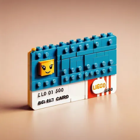 a lego credit card, <lora:LegoXL-v1:1>