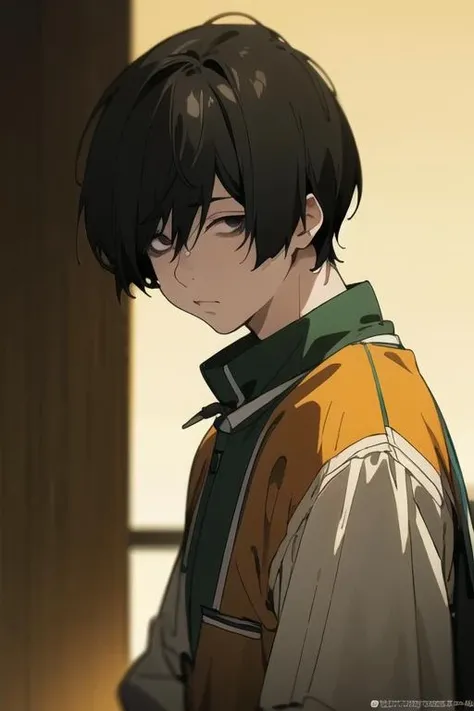masterpiece, best quality, high quality, ((Masterpiece)), ((High resolution)), ((Fine detail)), (High-definition CG), high contrast, HDR, (official art), 1boy, solo, male focus, looking at viewer, upper body, depth of field, <lora:shuuji_nakaumi:0.66>, shuuji_nakaumi, , school uniform