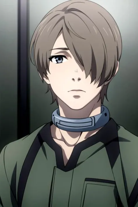 masterpiece, best quality, sketch, 1boy, solo, male focus, looking at viewer, , depth of field, , , <lora:you_takami:0.70>, you_takami, taupe hair, grey eyes, hair over one eye, short hair, gorilla costume, ancient greece,
