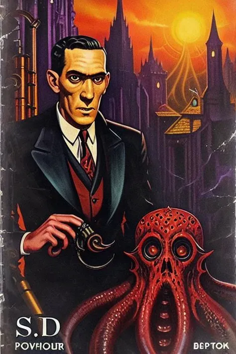 sd-pulp, cover of a Lovecraft book,