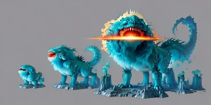 ((monsterevolution)),(evolution:1.2),(giant),8k, high quality,highres,best quality, masterpiece,high detail, ((silavra art style)),3d render ultra detailed of a beautiful animal, ethereal, light rays, particles, beautiful studio soft light, rim light, vibrant detail painting, hell