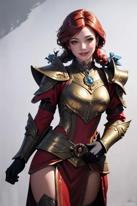 ((Masterpiece, best quality,edgQuality)),smiling,excited, <lora:edgNadiaGolden:0.5>
edgGolden, a woman dressed in golden armor ,wearing edgGolden,((cowboy shot))
ffwendys, red hair,twin braids, hair bow,
<lora:fastfood_wendys:1>