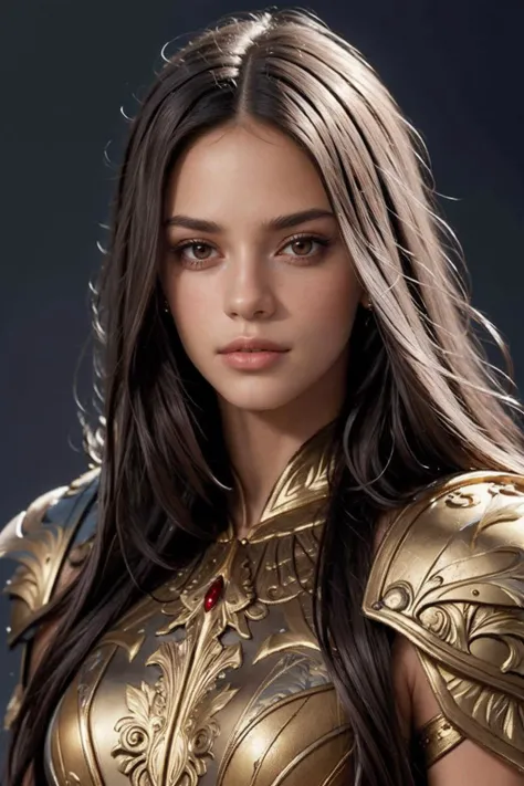 (masterpiece, high quality, best quality:1.3), fantasy style,
woman, long hair, dark brown eyes, dark brown hair, lipstick, 
edgGolden, dressed in golden armor, cowboy shot, 
[beautiful face:0.9], [perfect eyes:0.8], [detailed skin:0.8], [detailed face:0.8], [detailed eyes:0.8], [detailed hair:0.8], [detailed lips:0.8]
extremely detailed, extremely intricate, fine texture, Extremely high-resolution details, detailed hair, sharp focus, (beautiful:1.2), (white skin), (Epic scenery:1.05), (beautiful scenery:1.05), (detailed scenery:1.05), (intricate scenery:1.05), (wonderful scenery:1.05),
<lora:edgNadiaGolden:0.7>