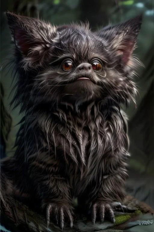 Now, there is a weird creature which look imperfect but somehow has an extremely cute and adorable.
It come to the village of animals, and they adore it so much by giving it the best gift they were able to give.
The creature looks like a pervert Artificial Intelligence Images Generator who really love to fap fap their bananas.
Suddenly, one of the animals become interested with it and pledge itself as its future spouse but the creature rejected its love and made it become very sad in sorrowful BUT as it remembers that the creature's hobby was fap fap its bananas, and then it trying to change itself become one of the most beautiful bananas in the whole millions of galaxies ever existed. How the process it become bananas? I have no idea to be honest because I am just input this prompt to make you confuse just like my ex-Boyfriend ever made me confuse with his uncertainly future although he was ugly as a burnt pan crust. BUT hey, you are the Dream Shaper, so I believe you able to shape my dream.
Award Winning of every Awards from whole galaxies. The mystical ethereal background and mixed colors become Trending on Playboy for one time and the rest of other times always trending on all of social media platform, so much trending that even the Civita moderators unable to judge whether this is allowed or not. Do you know what I mean? because I don't even know why I am creating this,
cute love regards,
EdobTWOTWTripod,
giant alien creature, claws,
mgln,
