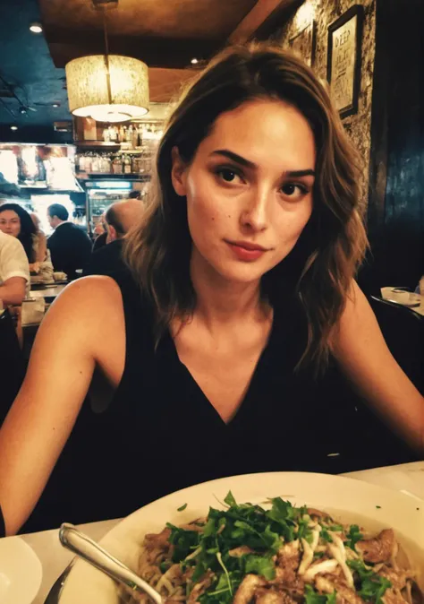 low lit , cluttered,  
busy restaurant
((deep sharp focus, snapchat pic))
(gal gadot sitting at a table:0.1)
 <lora:BadQualityOP_SDXL_v01:1>
bad quality , grainy jpg , motionblur, ugly,