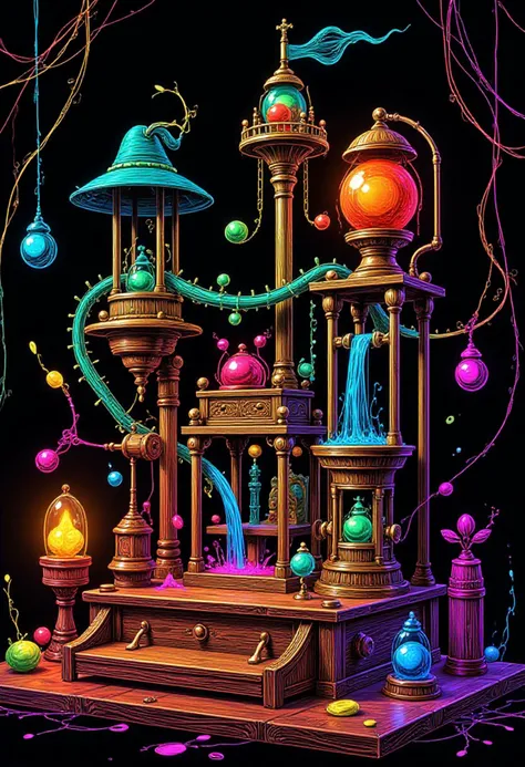 concept art, marijuana vending machine, retro-futuristic, glass valve-powered
