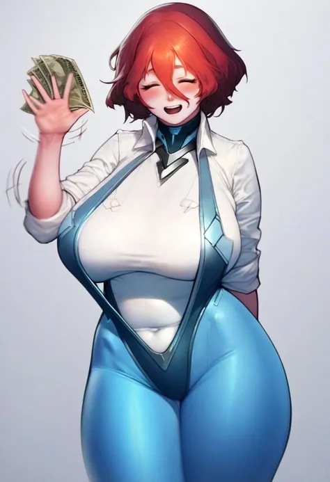 score_9, score_8_up, score_7_up, score_6_up, score_5_up, score_4_up, BREAK, korra, 1girl, ponytail, earrings, hair ornament, dark skinned female, , large breasts, too short skirt, seductive smile, huge breasts, nipple rings, black clothes, slutty, hiked up skirt, prostitute, whore, slutty, makeup, mascara, fishnet top, exposed nipples, micro skirt, exposed pussy, fishnet stockings, wide hips, huge tits, upper body focus, white background, holding money, big ass, pussy, vagina