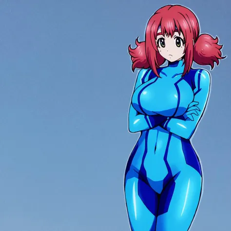 ultra-detailed, Explicit, Beautiful body, Beautiful Nose, Beautiful character design, perfect eyes, perfect face, ultra highres, 4K, beautiful legs, perfect legs, Nice hands, Perfect hand, Masterpiece, Best Quality, Highly detailed, illustration, absurdres, perfect anatomy, expressionless, blank eyes, emotionless,corruption, mind control, female combatant, full body, hypnotized, unhappy trance, full body suit, ribbed bodysuit, both arms at side, obey, perfect female body, looking at viewer, hypnosis, hypnoLora, empty eyes, Mind control device, poses, submissive_pose, Slave, sitting straight, sitting, Fighting Stance, standing at attention, numbersuit, two-tone bodysuit:0.9, blue bodysuit:0.9, light blue bodysuit:0.9, 1girl, solo, hair ornaments, megu, long hair, red hair, medium breast, blue eyes, flower hair, (((sitting on broom)))